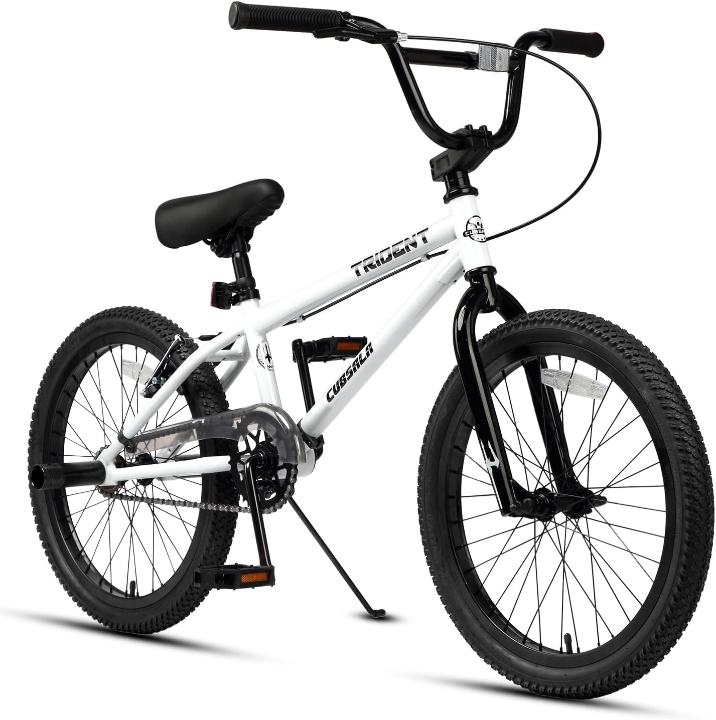 cubsala 20 24 26 Inch BMX Race Bike Trident Bicycles Beginner-Level to Advanced Riders with 2 Pegs, Multiple Colors