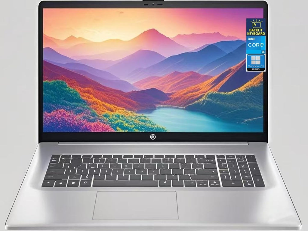 HP 17 Laptop, 17.3' FHD Display, Intel Core i5-1335U, 32GB RAM|2TB SSD, Webcam, HDMI, Bluetooth, Type-C, Wi-Fi, Windows 11 Pro, Silver
