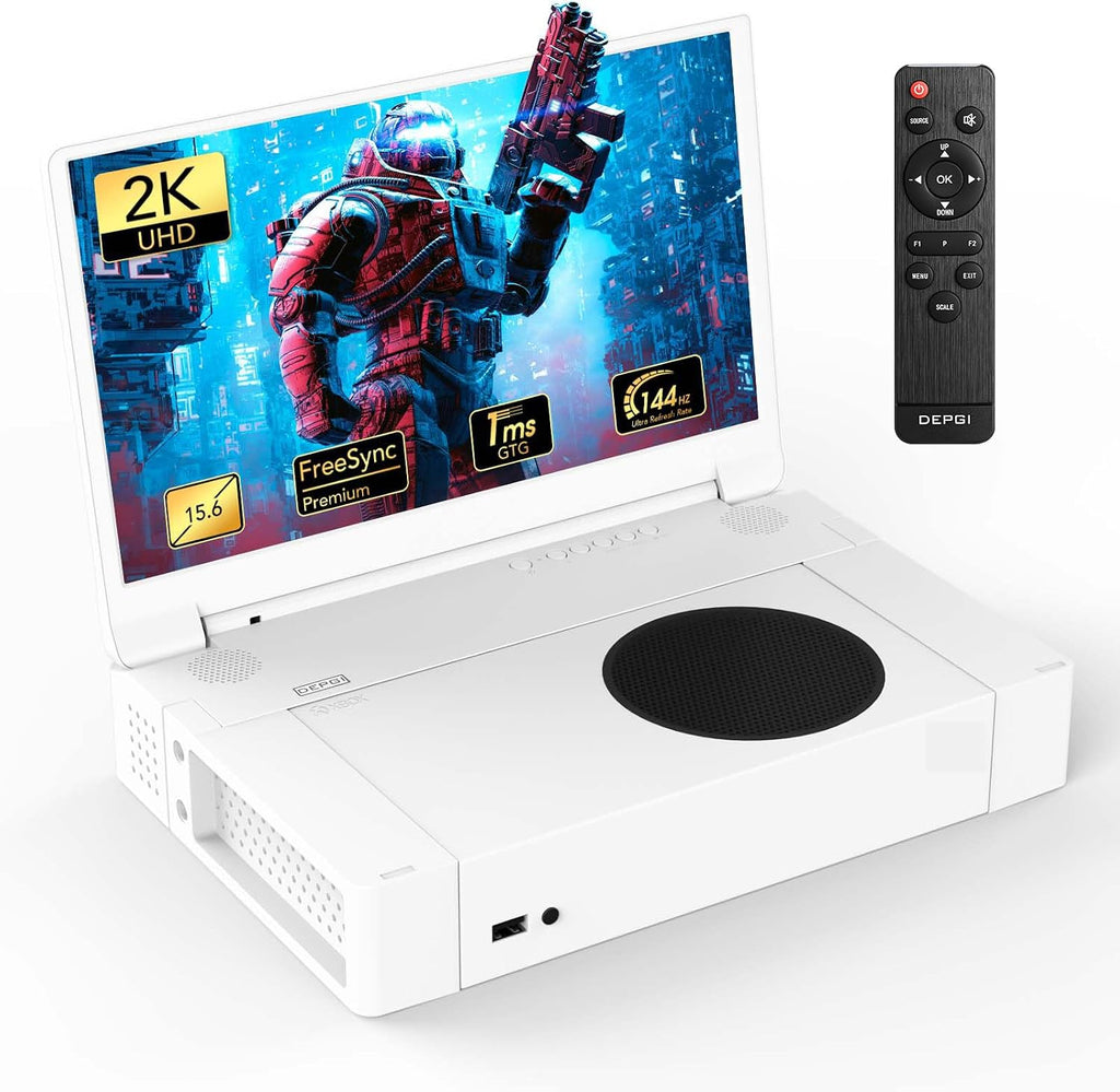 DEPGI 15.6' Portable Monitor for Xbox Series S,144Hz 2K QHD IPS Gaming Monitor for Xbox Series S (Not Included), with HDR AMD FreeSync 2X HDMI for Indoor Outdoor Travel
