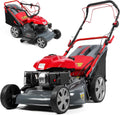 20-Inch Self-Propelled Lawn Mower, 173cc Gas Engine Lawn Mower, Mowing Machine with Ergonomic Handle with 60L Grass Tank, Lawn Grass Trimmer for Yard Patio Lawn Landscaping