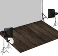 Kate Rubber Floor Mat for Photography - Deep Brown Wood Flooring Mat - Newborn Photography Drops - 8x5ft