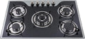 30 Inch Gas Cooktop Built-in Stainless Steel Gas Stovetop 5 High Efficiency Burners Gas Stove LPG/NG Convertible Gas Hob Easy to Clean