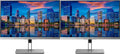 HP EliteDisplay E243i 24 Inch Screen LED Backlit 2-Pack Monitor (1FH47A8#ABA) Black and Silver