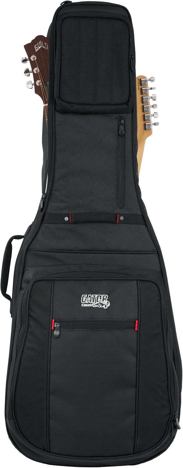 Gator Cases Pro-Go Series Ultimate Guitar Gig Bag, Dual Compartment Fits Acoustic and Electric Guitars (G-PG ACOUELECT)
