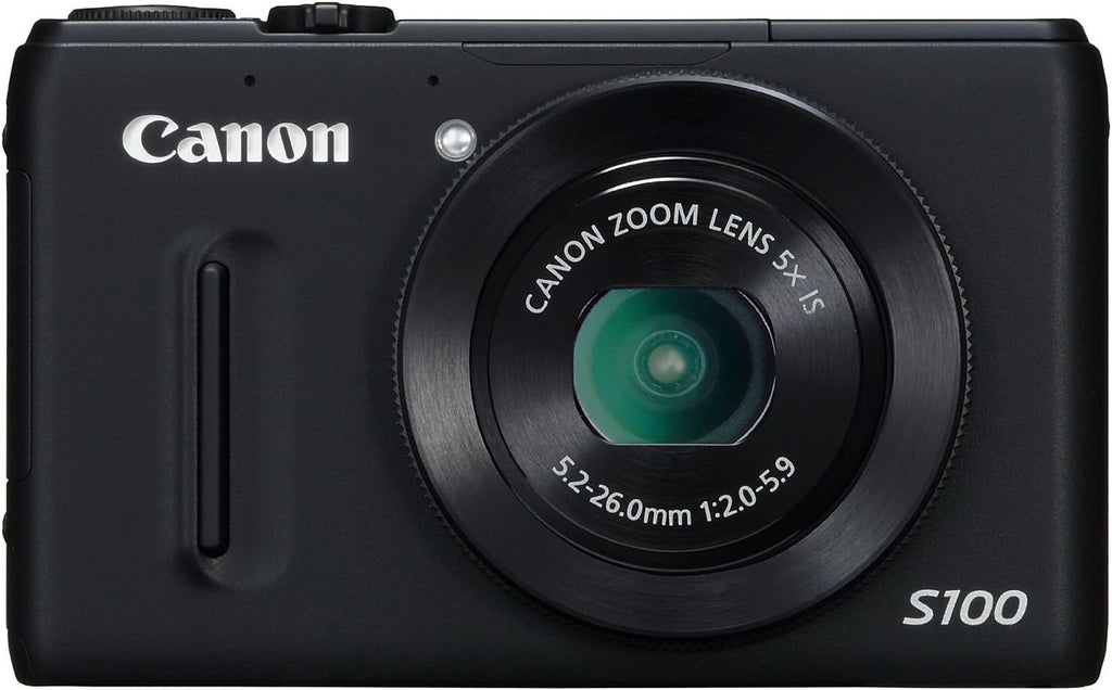 Canon PowerShot S100 12.1 MP Digital Camera with 5x Wide Angle Optical Image Stabilized Zoom (Black)