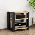 Audio Rack 2/3/4/5 Tier Stereo Rack Audio Equipment Rack Audio Open Rack Cabinet HiFi Rack Adjustable Audio-Video Shelving Durable(Natural,3 Tier)