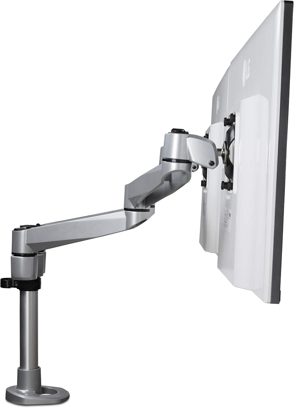 StarTech.com Desk Mount Dual Display Arm, Premium Articulating VESA Mount for Screens up to 27' (17.6lb/8kg), Height Adjustment, Rotate, Tilt, Swivel, Clamp or Grommet Base, TAA