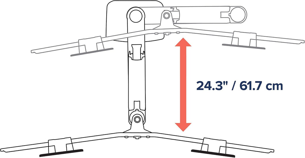 Ergotron – LX Dual Direct Monitor Arm, VESA Desk Mount – for 2 Monitors Up to 25 Inches, 2 to 11 lbs Each – Matte Black