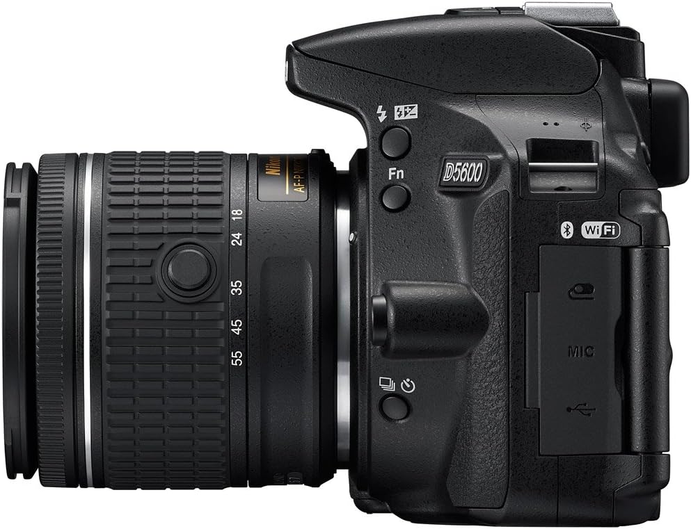 Nikon D5600 Digital SLR Camera & 18-55mm VR DX AF-P Lens - (Renewed)