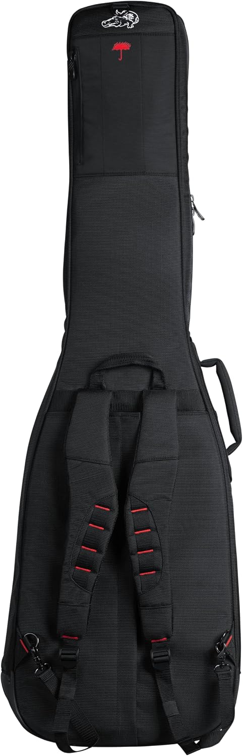 Gator Cases Pro-Go Series Ultimate Double Guitar Gig Bag, Holds (2) Bass Guitars (G-PG BASS 2X)