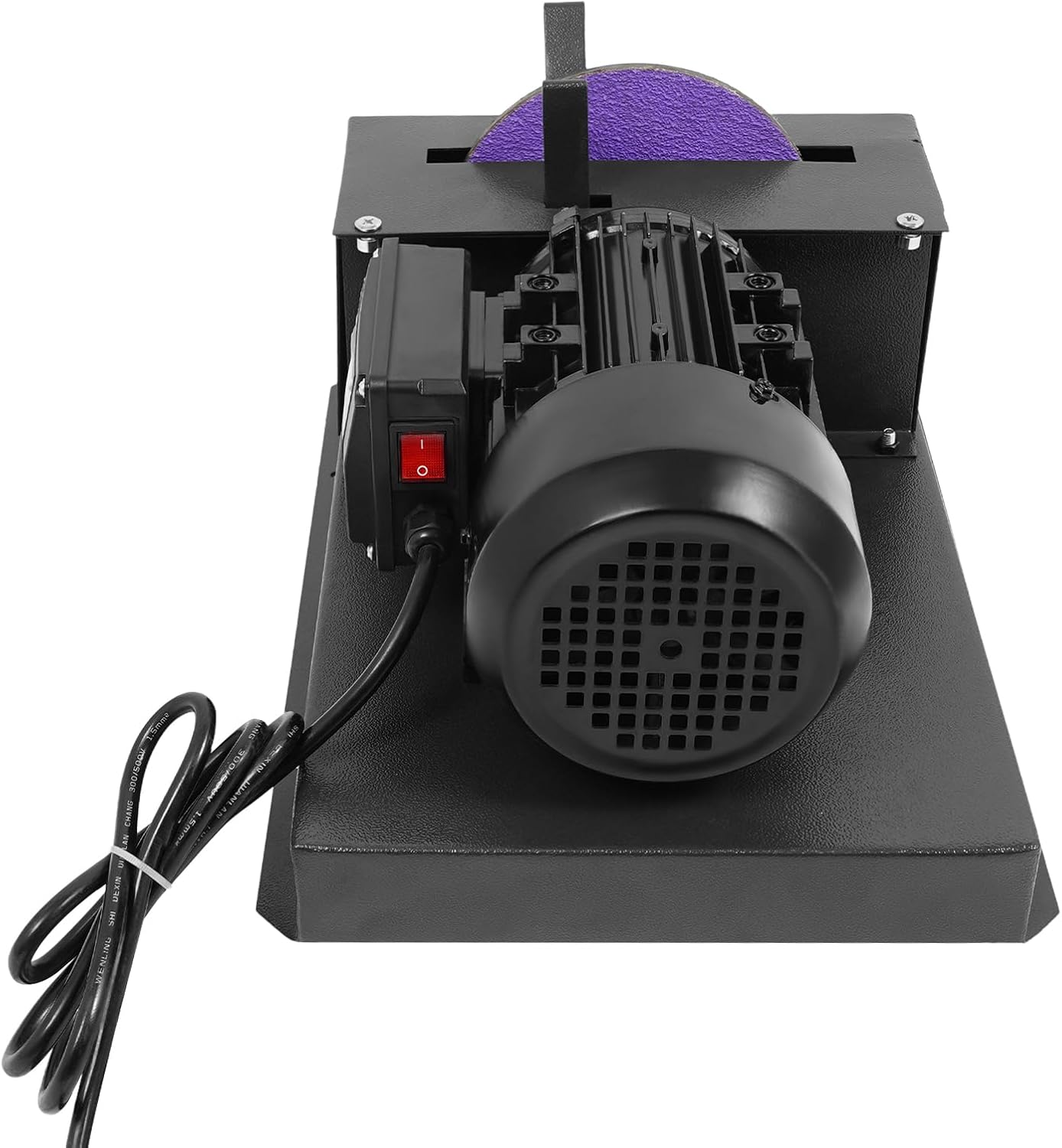 Lawn Mower Blade Sharpener, 750W 1700 RPM Professional Lawnmower Blade Grinder with 9 Inch Grinding Wheel, Bench Knife Sharpening Machine for High/Low Lift Blades, Gator Blades, Flat Blades (750W)