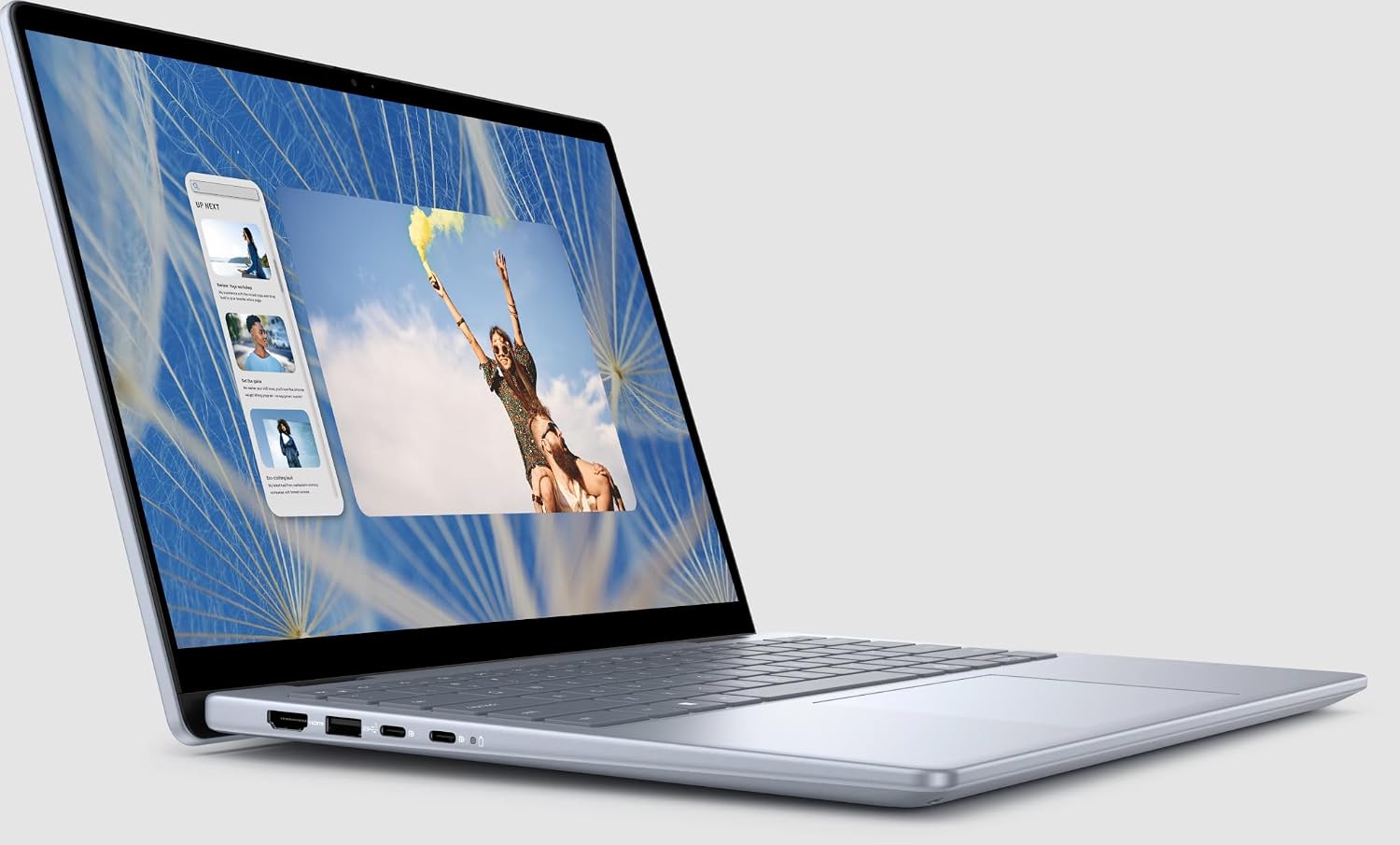 Dell Inspiron 14 7445 2-in-1 Laptop, 14' FHD+ Touchscreen, AMD Ryzen 5 8640HS(Beats i7-1255U), 16GB DDR5 RAM, 1TB PCIe SSD, Backlit KB, FP Reader, Type-C, FHD Webcam, Win 11 Home