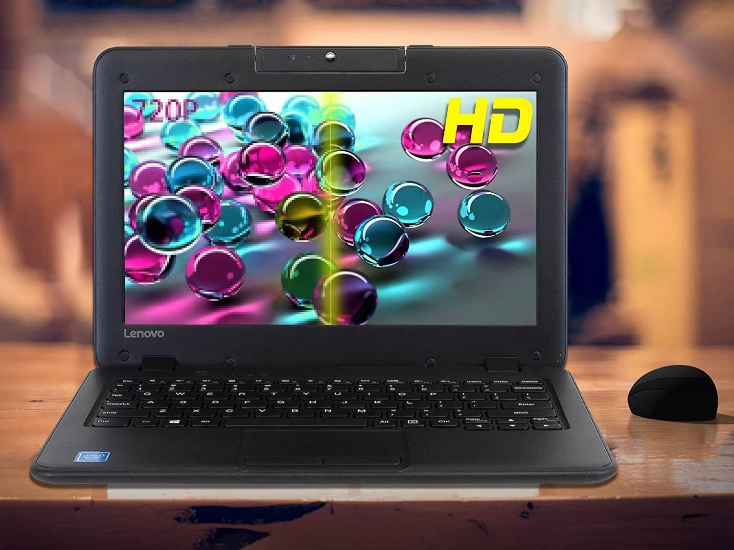 Lenovo 11.6' HD LED Anti-Glare HD Education Laptop, Intel Celeron N3450, up to 2.2GHz, 4GB DDR4, 128GB eMMC, WiFi, Bluetooth, HD Webcam, Windows 10 Pro