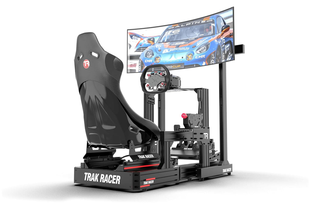 Trak Racer Large Freestanding Single Monitor Stand Universal VESA Mount for Up to 80' Display Sim Racing & Flight Sim Compatible 1200mm Wide