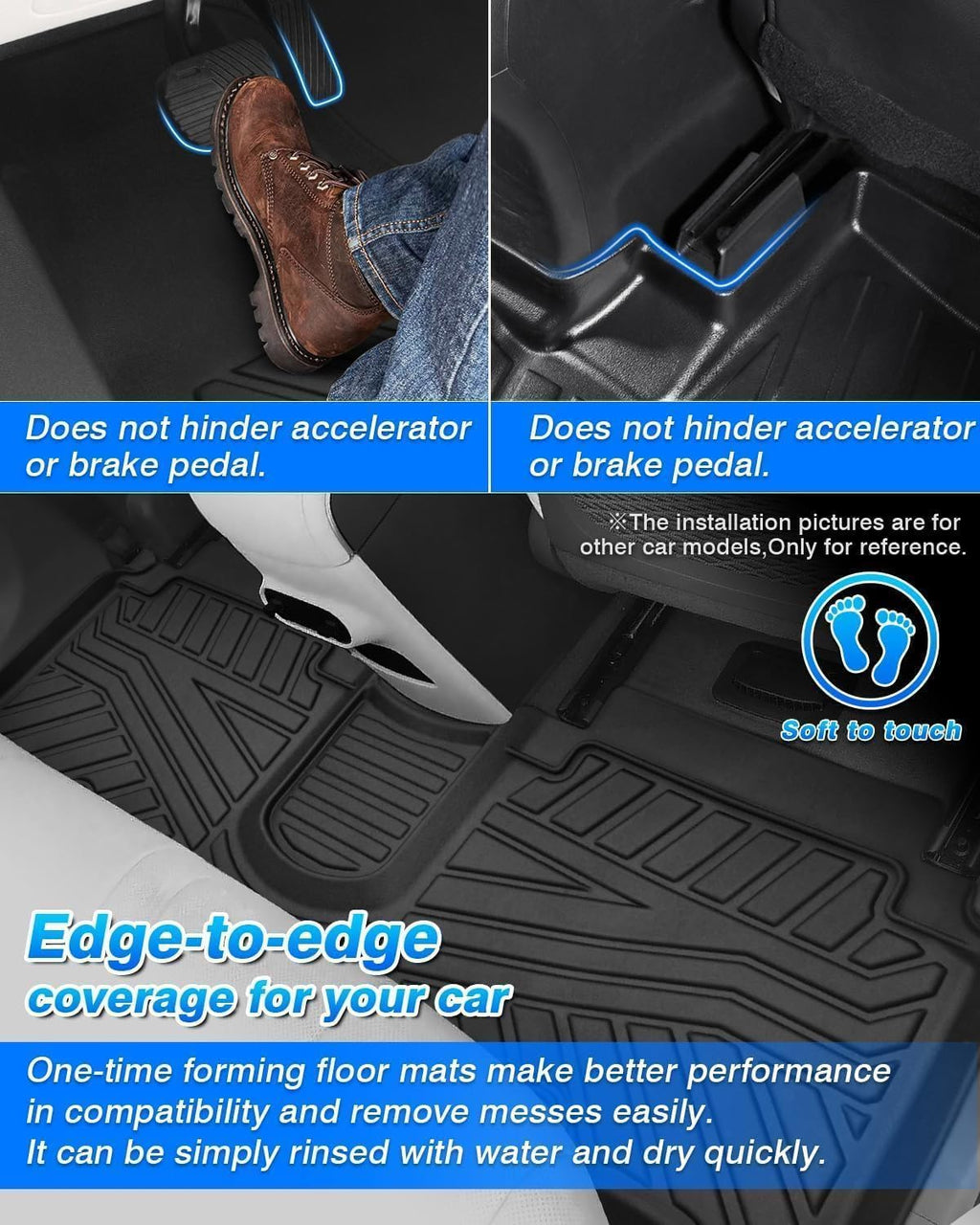 Cartist Floor Mats for BMW IX 2022-2025 2026, All Weather Floor Mat and Cargo Liner for IX Accessories, Heavy Duty Car Mats, Car Accessories