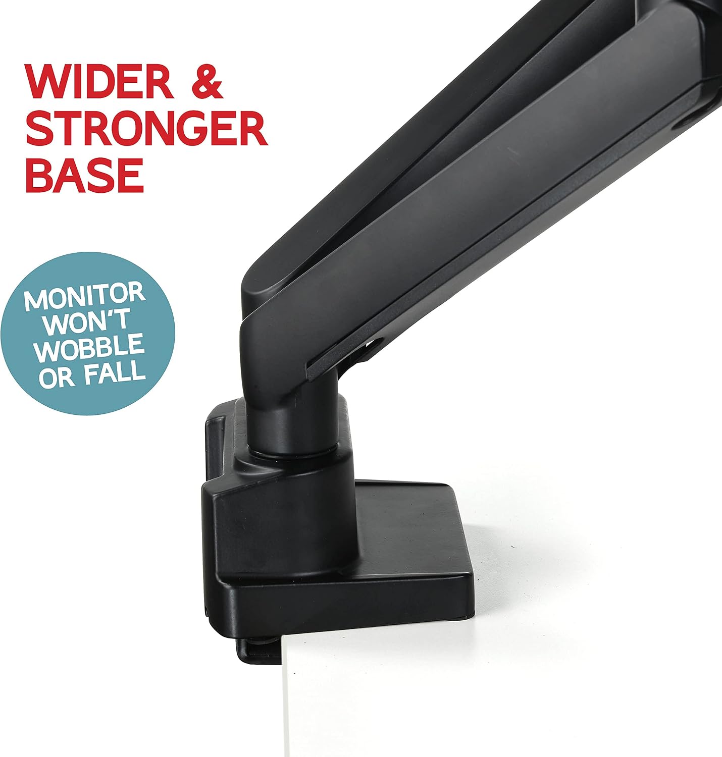 Dual Monitor Arm Stand for 35 Inch Screens - Full Adjustable VESA Mount for 2 Monitors, Heavy Duty Dual Monitor Desk Mount Compatible with C Clamp, Grommet Mounting Base, Holds 26.4lbs per Arm, Black