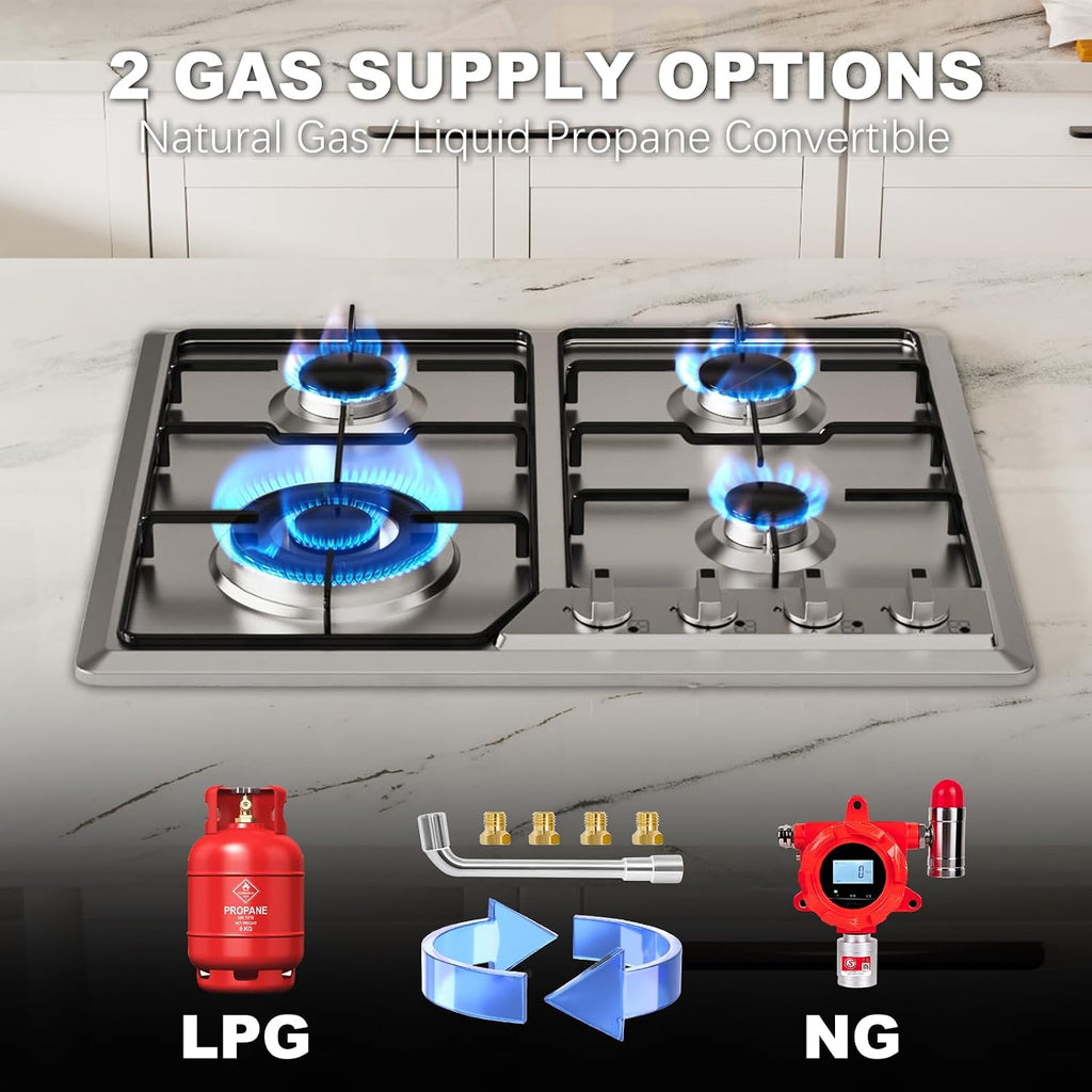 24 inch gas cooktop;propane gas cooktop;gas stove top 4 burner;drop dual fuel Cooktop;stainless steel LPG cooktop;natural 4 burner;Gas stove for RV;