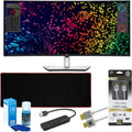 Dell UltraSharp U4025QW 40-Inch Curved Thunderbolt Hub Monitor Bundle with 4-Port USB 3.0 Hub, 8-Feet HDMI Cable, Screen Cleaner, and Extended Mouse Pad (5 Items)