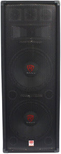 Rockville RSG12.2 Dual 12' Passive DJ/Pro Audio PA Speaker, 2000W Peak/1000W RMS, 3-Way 8-Ohm, MDF Enclosure, Steel Grille, for DJs, Bands & Live Events