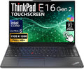 Lenovo ThinkPad E16 Gen 2 Touchscreen 16' FHD+ Display, Intel Ultra 5 125U, 16GB DDR5 RAM, 1TB SSD PCIe, FP, Backlit Keyboard, WiFi 6E + BT, RJ-45, HD Webcam, Win 11 Pro, AI Business Laptop - Black