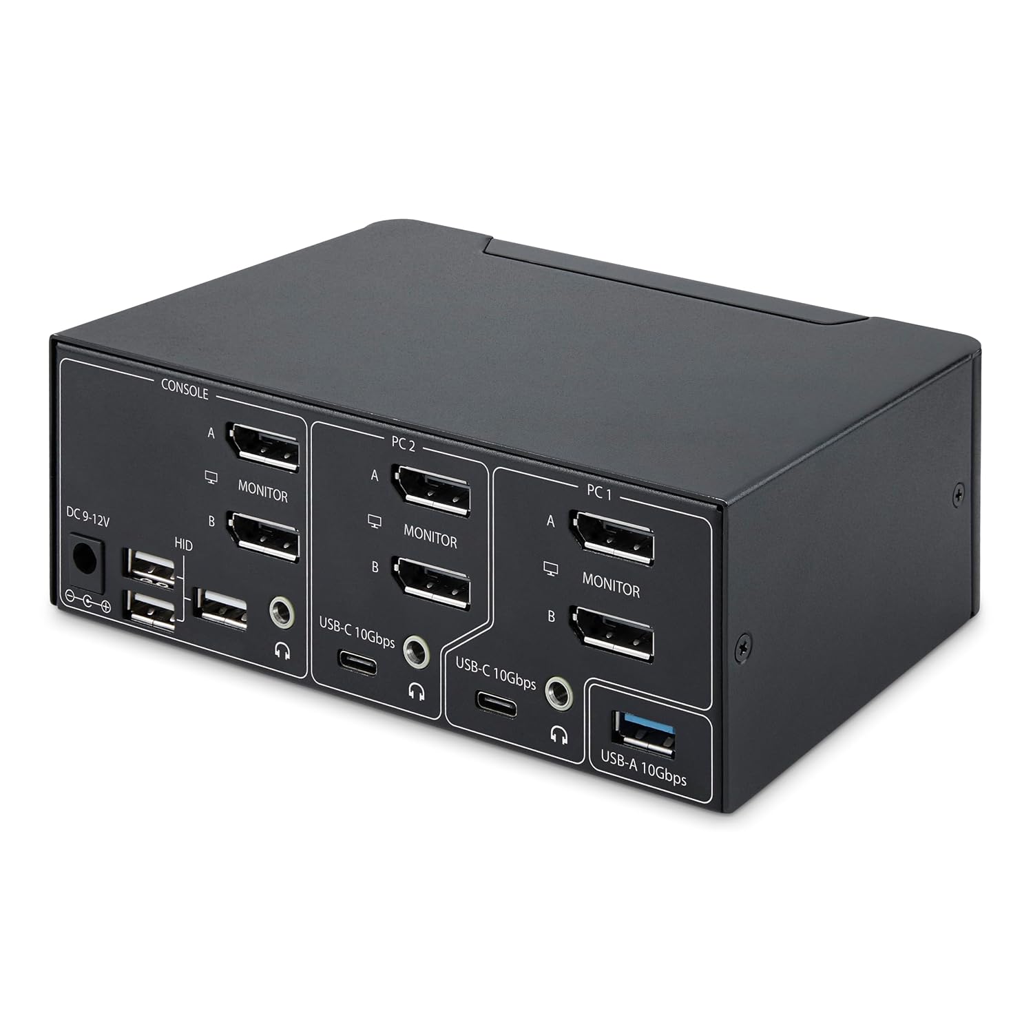 StarTech.com 2-Port Dual-Monitor DisplayPort 1.4 KVM Switch, 8K 60Hz / 4K 144Hz, 2X USB 3.2 10Gbps Ports, TAA Compliant
