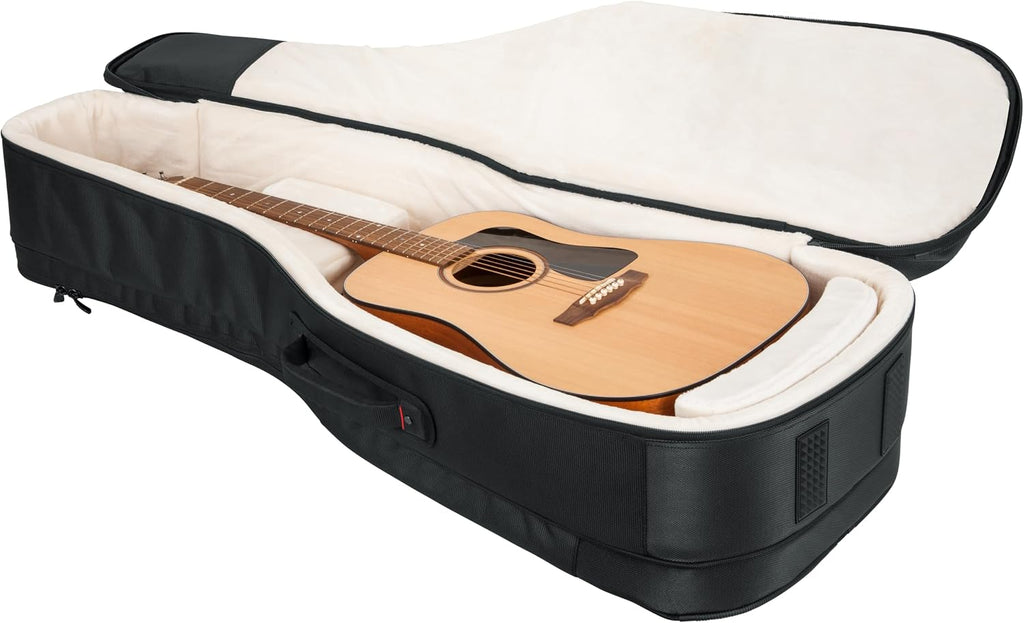 Gator Cases Pro-Go Series Ultimate Guitar Gig Bag, Dual Compartment Fits Acoustic and Electric Guitars (G-PG ACOUELECT)