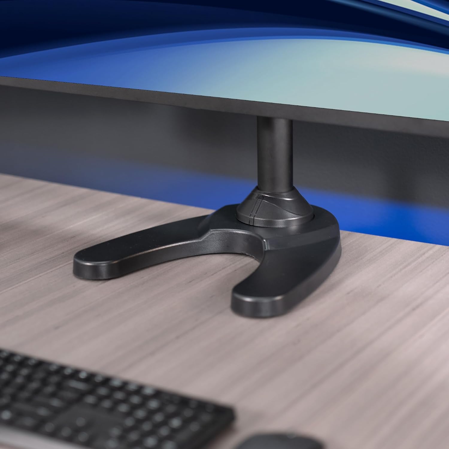 VIVO Quad Monitor 13 to 32 inch LED LCD Freestanding Desk Stand, 3 Plus 1 Articulating VESA Computer Mount, Holds 4 Screens, Fully Adjustable for Home Office Workstation, Black, STAND-V104F