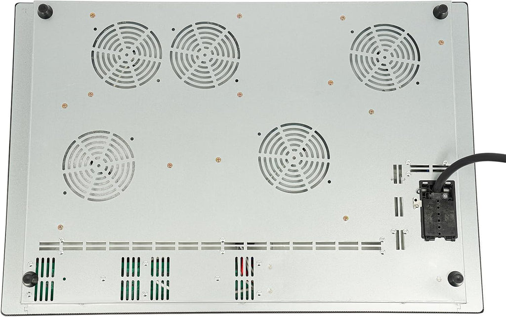 Electric Cooktop 30 Inch, Electric Stovetop Built-In Electric Cooktop 4 Burner Stove Top with Safe Lock, 600W-1200W Desktop/Embedded Electric Ceramic Cooktop with Led Display, 29.53 * 20.08 * 3.94In