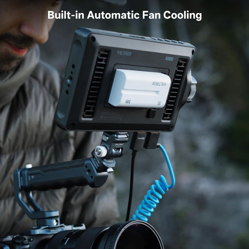 VILTROX DC-A1 2800nit Video Field Monitor, 7 Inch Touchscreen 60Hz 4K Camera External Monitor with Cooling Fans, 1920x1080 DSLR Monitor 4K HDMI in/Out, 170° Wide Angle