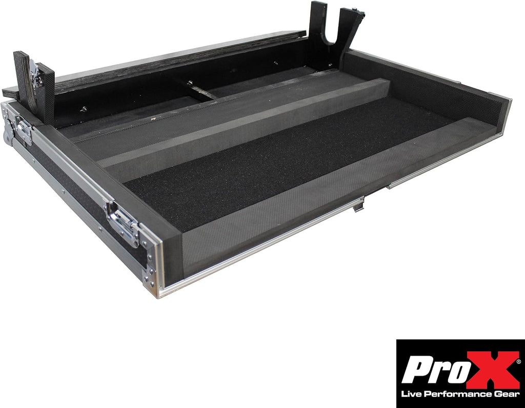 ProX XS-AHQU32DHW ATA Digital Audio Mixer Flight Case for Allen & Heath QU-32 Console with Doghouse compartment and Caster wheels