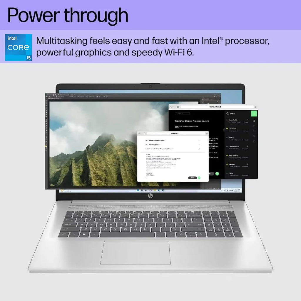 HP 17.3' Touchscreen Laptop • Backlit Keyboard • AMD Ryzen 5 7530U (Outperforms Intel i7-1355U) • 16GB RAM, 512GB SSD • Windows 11 with Office 365 for Web
