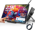 Portable Monitor Touchscreen for Mac 13.3' 2.5K Touch Screen Monitor with Protective Sleeve, USB-C Plug & Play 1500:1 0.22' Laptop Screen Extender for Mac Laptop PC with Stand and Stylus
