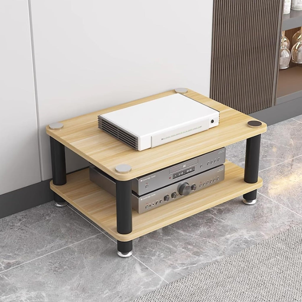 2/3/4 Tier Av Audio Rack Stereo Stand Audio Video Media Stand Record Player Stand CD Record Player Stereo Receiver AV Equipment Cabinet Display Rack Storage for Entertainment Stereo Component
