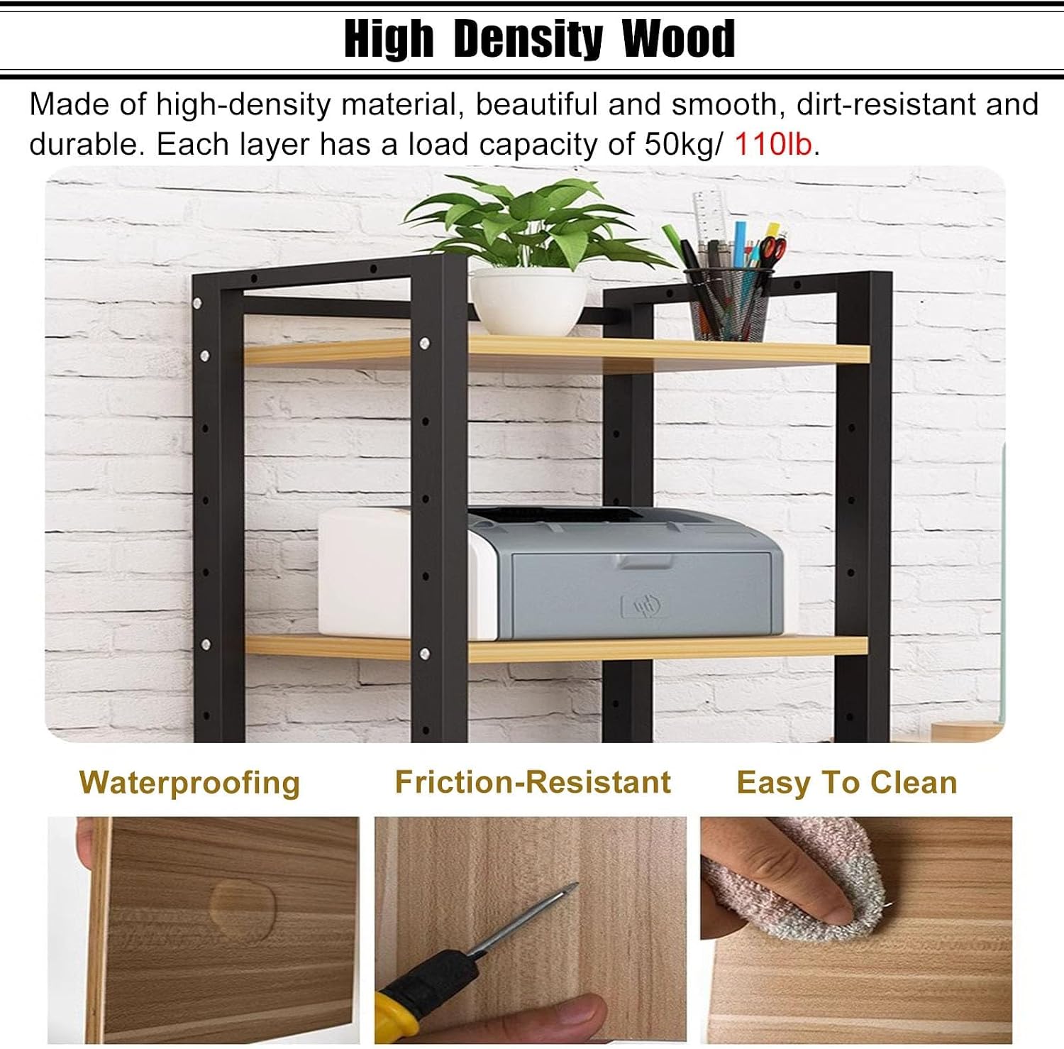 Heavy-Duty Audio Equipment Stand on Wheels, 4-Tier Black Storage Shelf for Home Media Organization, Mobile AV Rack, Durable Media Console for Entertainment Setup