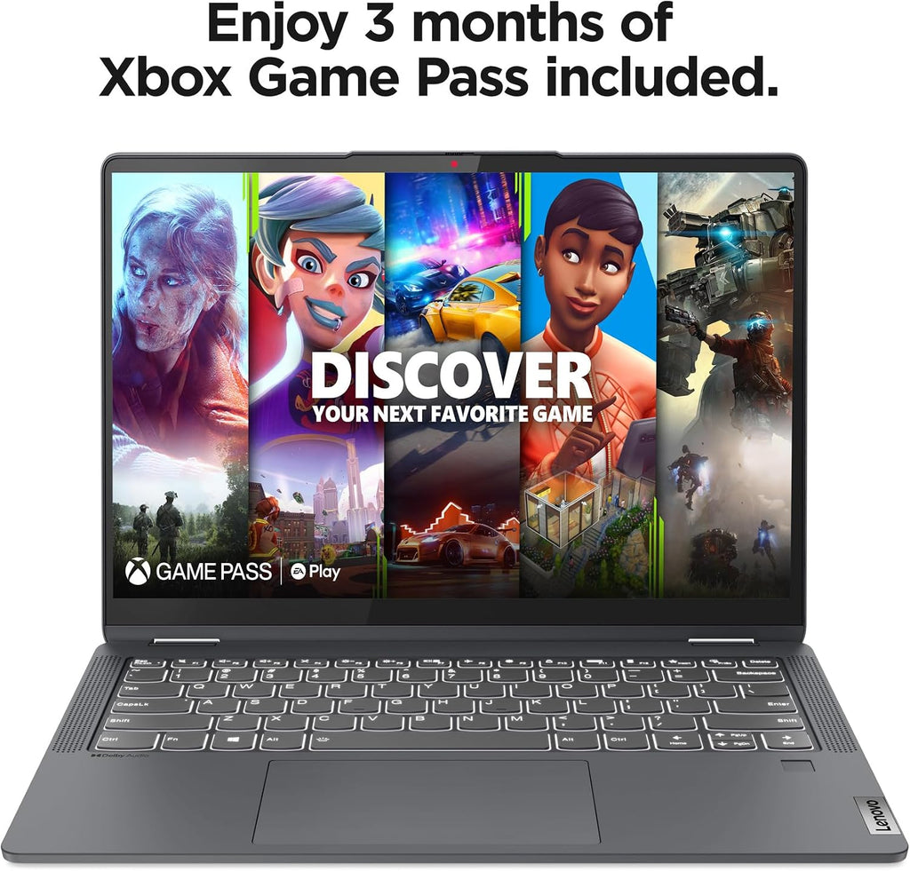 Lenovo IdeaPad Flex 5i - (2023) - Everyday Notebook - 2-in-1 Laptop Computer - Windows 11-14' WUXGA Touchscreen - 8GB Memory - 256GB Storage - Intel Core i3-1215U - Fingerprint Reader - Storm Grey