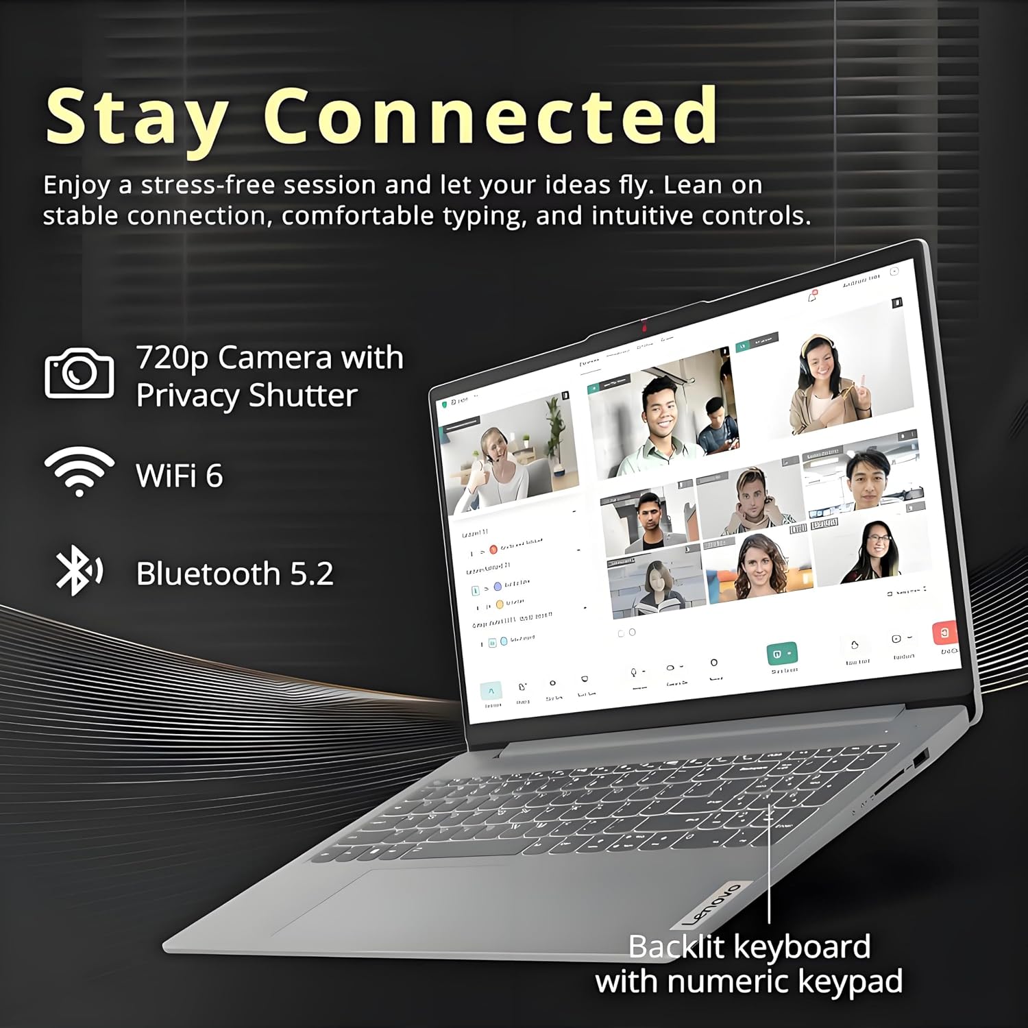Lenovo 2026 New Generation V15 Business and Student Laptop | Intel Powerful CPU | 8GB RAM | 256GB SSD | 15.6' FHD Display | Wi-Fi 6 | Ultra Quiet Design | Long Battery Life | Windows 11 Pro
