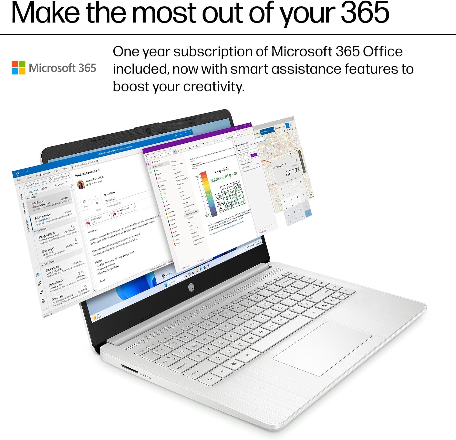 HP 14' Student Business Laptop Computer, Intel N150 CPU (Beat i3-1115G4), 8GB DDR4 RAM, 384GB Storage (128GB UFS + 256GB MSD), WiFi 6, BT 5.4, 1-Year Office365, Win11 Pro S, Natural Silver