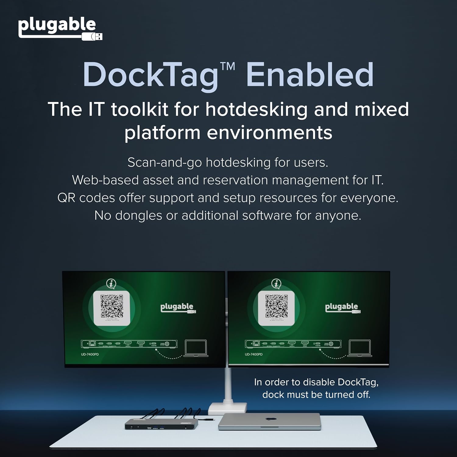 Plugable USB C Docking Station 5 Monitors, 140W DisplayLink Dock Connects up to Five 4K Displays for MacBook Windows Thunderbolt 4 Laptops, 2X HDMI, 3X USBC 2.5Gbps Ethernet, Driver Required DL7400