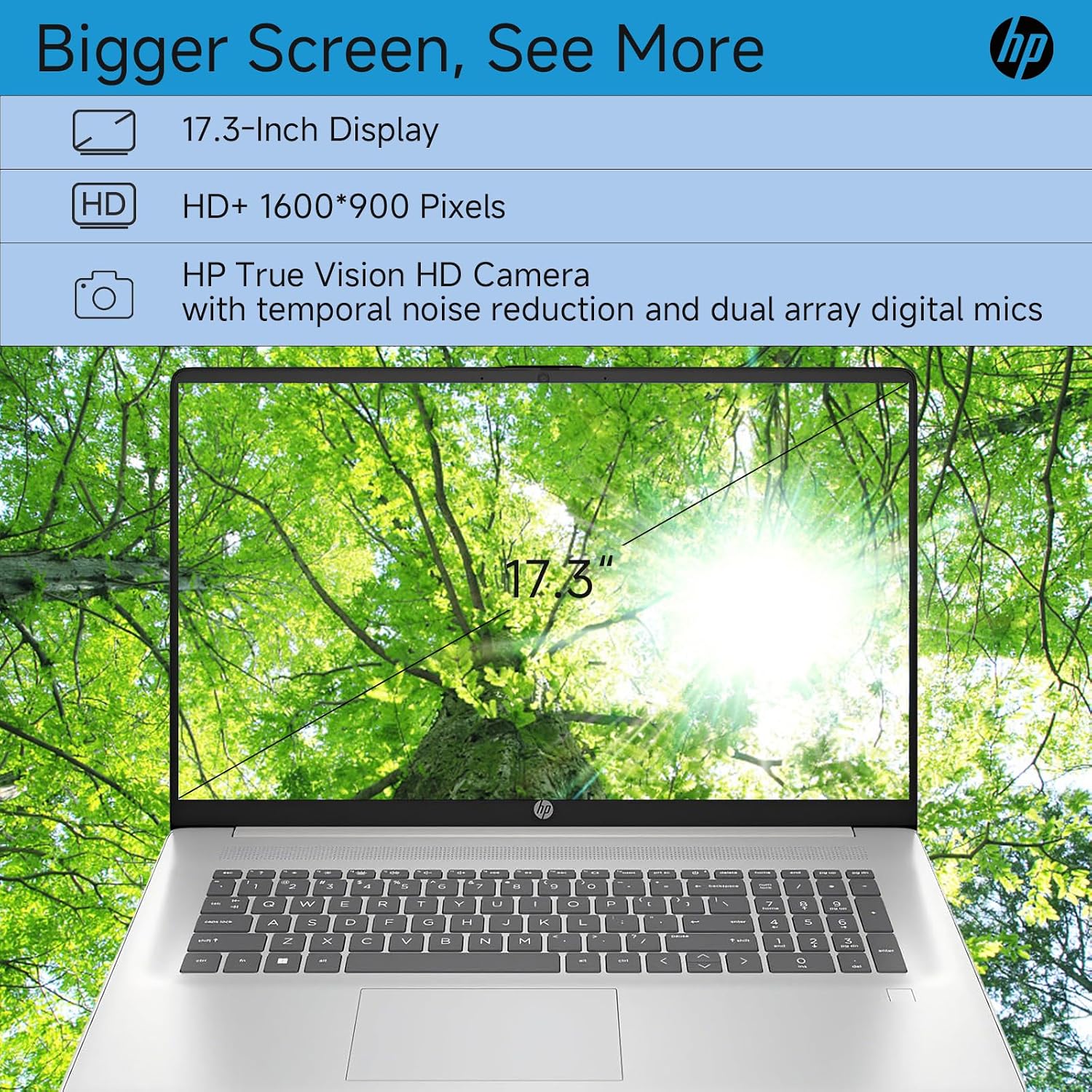 HP High-Performance 17 Business Laptop, 17.3' HD+ Display, Intel 10-Core i5-1334U, 16 GB RAM, 1 TB SSD, Backlit Keyboard, Fingerprint, WiFi 6, HD Webcam, HDMI, Windows 11 Pro, w/Acccessories Kit