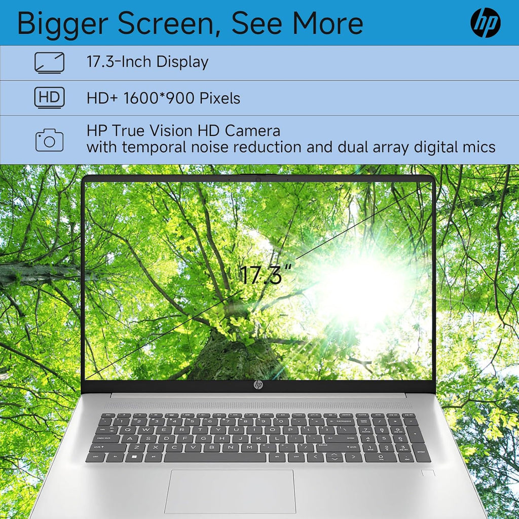HP High-Performance 17 Business Laptop, 17.3' HD+ Display, Intel 10-Core i5-1334U, 64 GB RAM, 2 TB SSD, Backlit Keyboard, Fingerprint, WiFi 6, HD Webcam, HDMI, Windows 11 Pro, w/Acccessories Kit