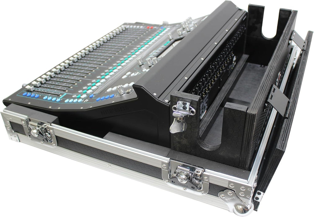 ProX XS-AHSQ6DHW ATA Digital Audio Mixer Flight Case for Allen & Heath SQ6 Console with Doghouse compartment and Caster wheels