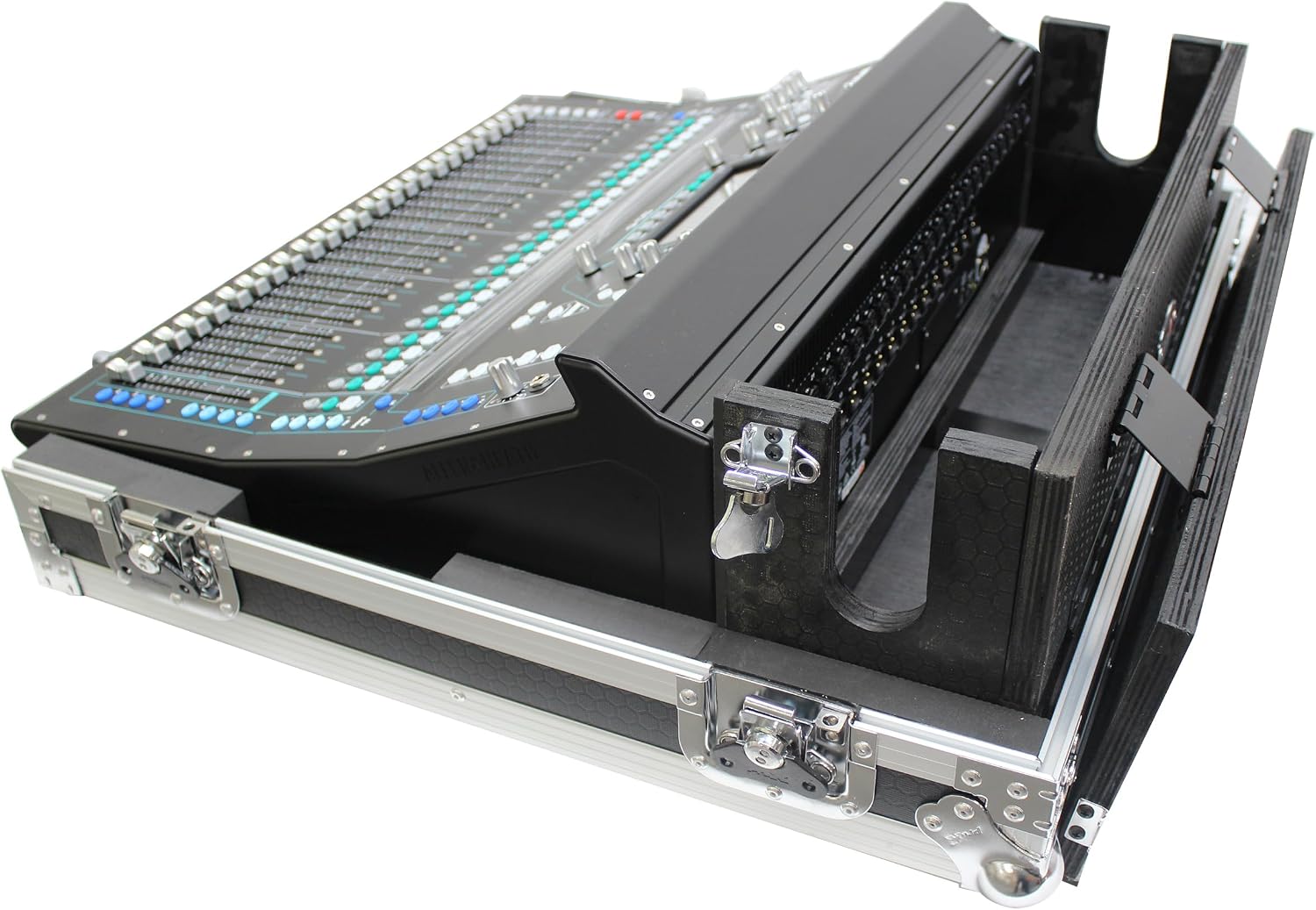 ProX XS-AHSQ6DHW ATA Digital Audio Mixer Flight Case for Allen & Heath SQ6 Console with Doghouse compartment and Caster wheels