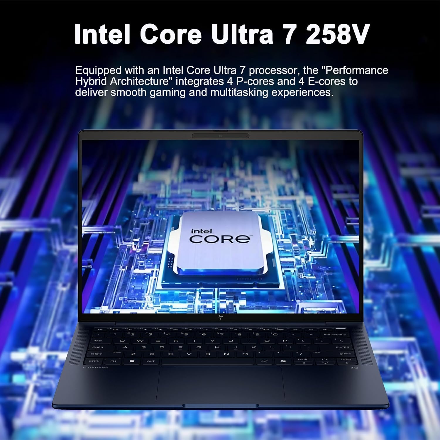 HP EliteBook X G1i Laptop 14' WUXGA IPS Touchscreen (500nits, 100% sRGB) Intel 8-core Ultra 7 258V (NPU Up to 47 Tops) 32GB RAM 1TB SSD for Creator Business Professional Win11Pro ICP Hub