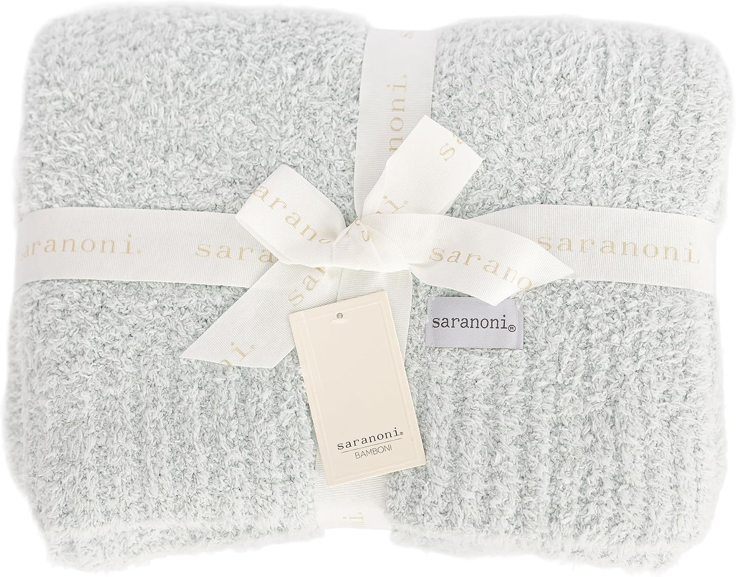 SARANONI Bamboni Luxury Throw Blanket | Oversized Super Soft Plush Home Decorative Comfy Blankets for Couch or Bed | Sky Blue - X-Large 60' x 80'