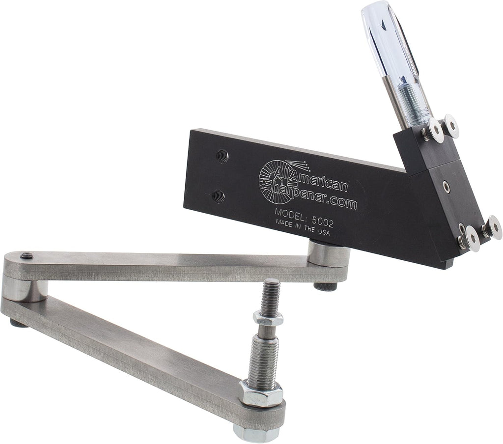 All American Sharpener 5002 Sharpener Kit for Standard Straight Lawn Mower Blades – Includes Angle Grinder and Wheel for Easy Blade Maintenance