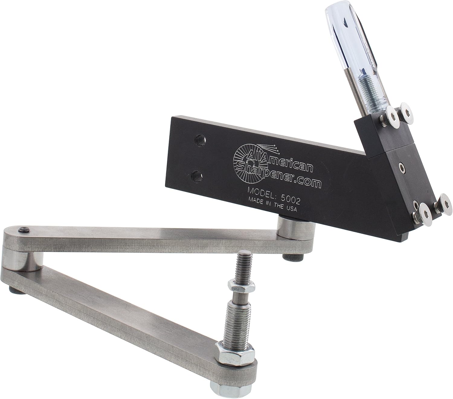 All American Sharpener 5002 Sharpener Kit for Standard Straight Lawn Mower Blades – Includes Angle Grinder and Wheel for Easy Blade Maintenance