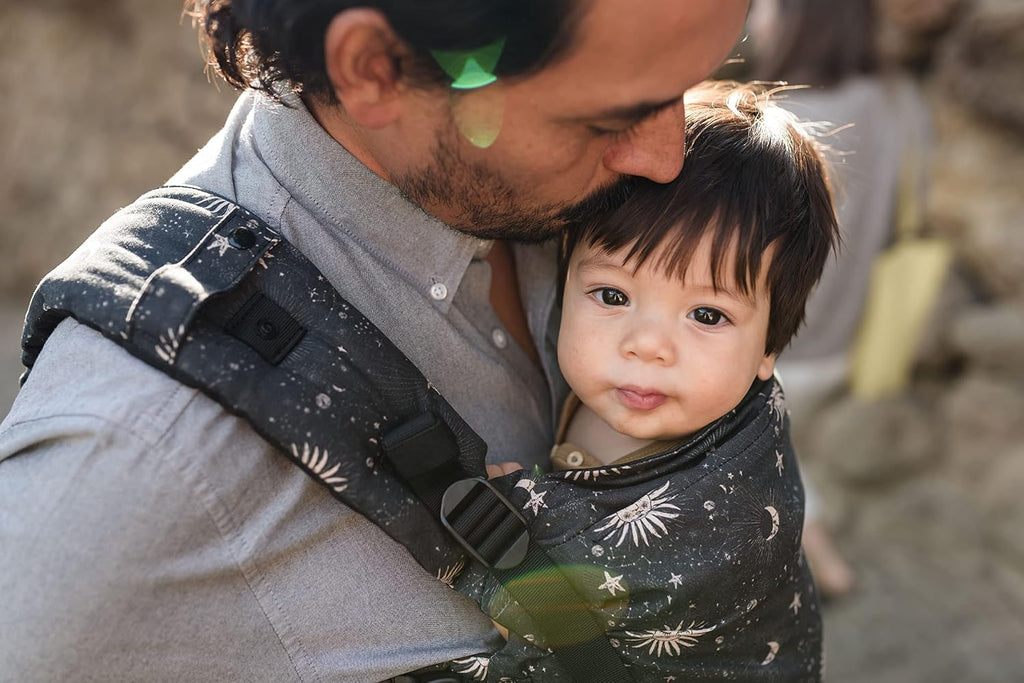 Boba X Baby Carrier - Newborn to Toddler Adjustable, 2-in-1 Convertible Front and Backpack Carrier 7 to 45 lbs, Ergonomic Baby Carrier with Crossable Straps (Cosmos)