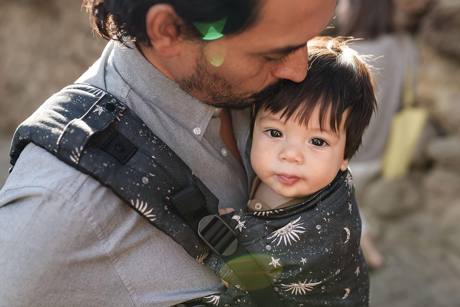 Boba X Baby Carrier - Newborn to Toddler Adjustable, 2-in-1 Convertible Front and Backpack Carrier 7 to 45 lbs, Ergonomic Baby Carrier with Crossable Straps (Cosmos)