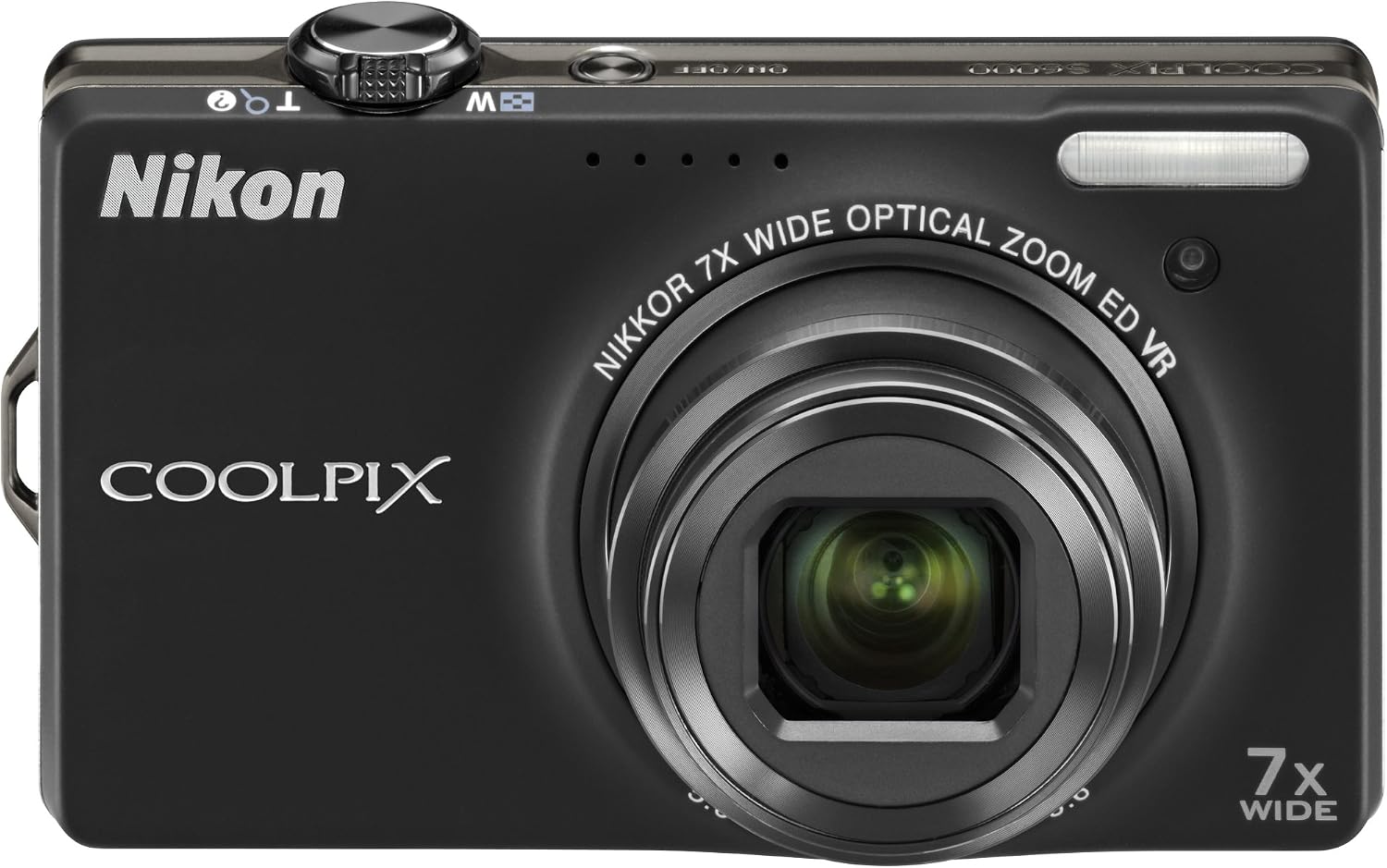 Nikon Coolpix S6000 14 MP Digital Camera with 7x Optical Vibration Reduction (VR) Zoom and 2.7-Inch LCD (Black)