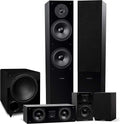 Fluance Elite High Definition Surround Sound Home Theater 5.1 Speaker System Including 3-Way Floorstanding Towers, Center Channel, Rear Surround Speakers and a DB10 Subwoofer - Black Ash (SX51BR)